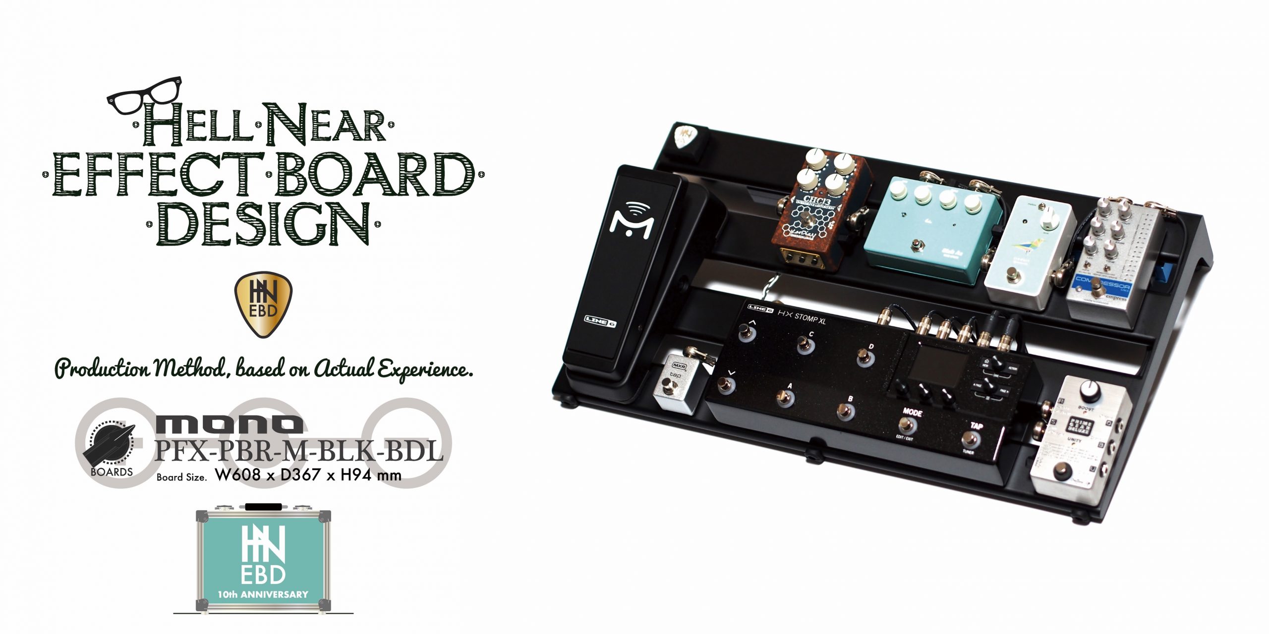 最近の製作例、2026' 4～7 – mono / Pedalboard Rail “M” Black